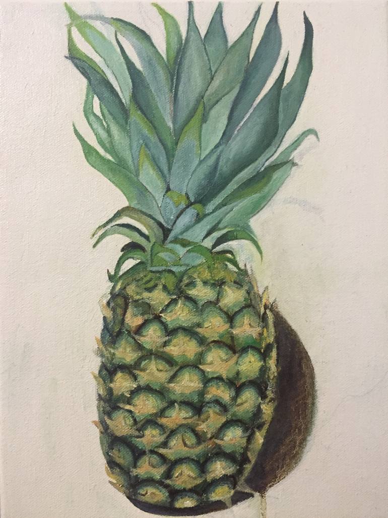 770x1027 Saatchi Art Pineapple Painting By Xinxin Xu - Pineapple Painting