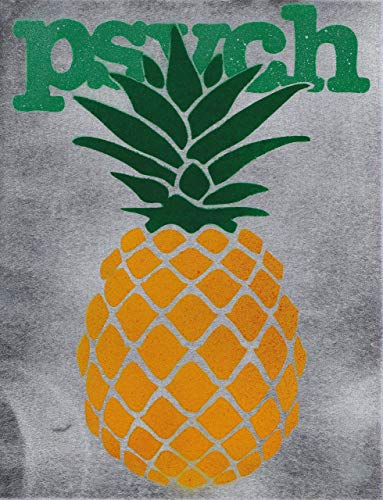 383x500 Psych Pineapple Tv Show Stenciled Graffiti Spray Paint - Pineapple Painting