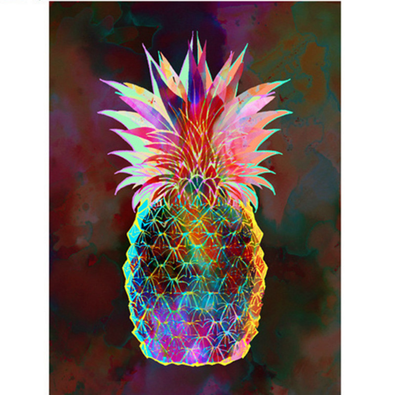 800x800 Diamond Painting Cross Stitch Pineapple Painting 5d Diy Full - Pineapple Painting