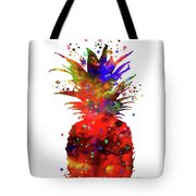 180x180 Pineapple Watercolor Painting Painting By Del Art - Pineapple Watercolor Painting