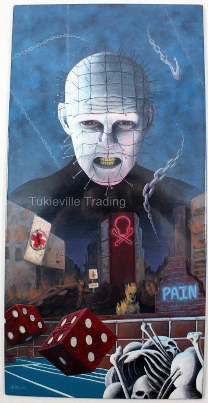 413x800 Acrylic Painting Hellraiser Cenobite Pinhead, In Kevin's Gallery'S - Pinhead Painting