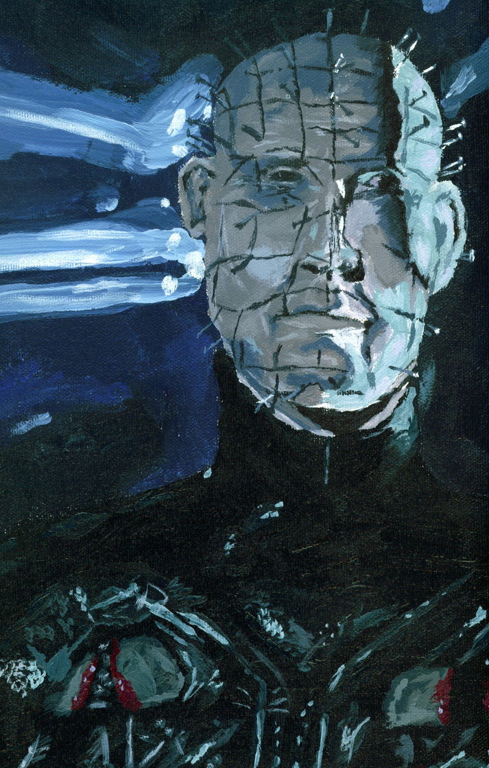 713x1120 Pinhead Painting By Clive Barker Club - Pinhead Painting
