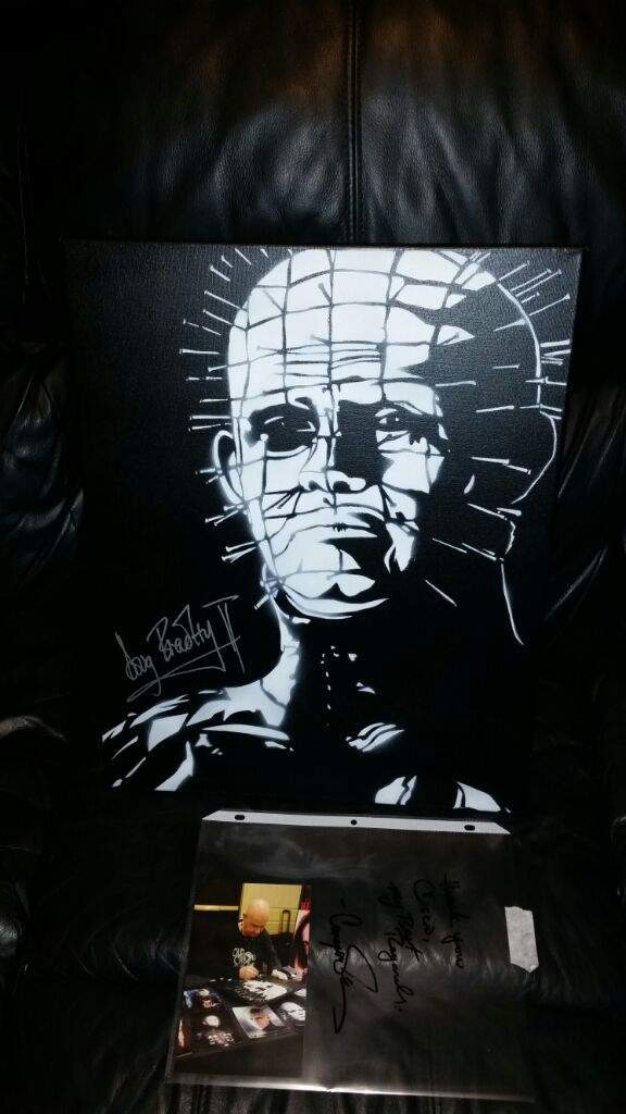 576x1024 Pinhead Painting. Horror Amino - Pinhead Painting
