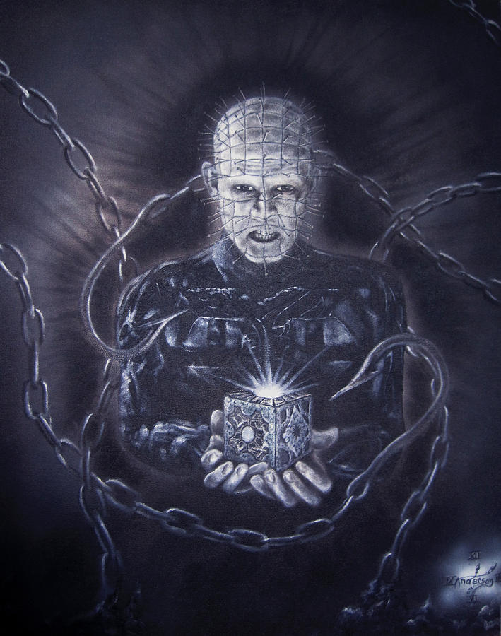 709x900 Tribute To Hellraiser Painting By Jonathan Anderson - Pinhead Painting