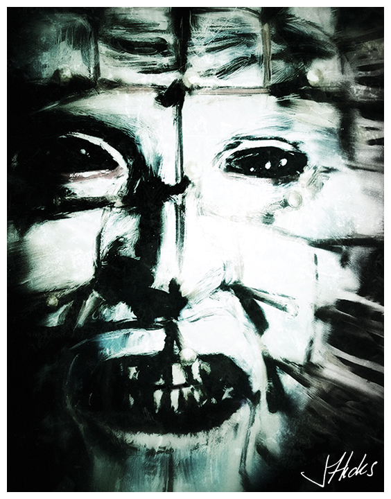 564x720 Hellraiser - Pinhead Painting