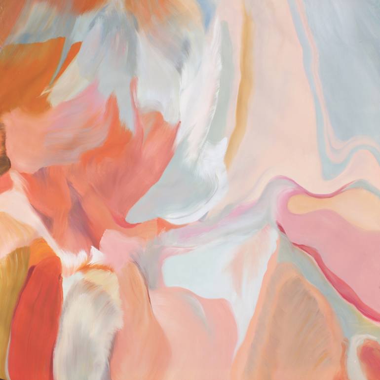 770x770 Saatchi Art Environmental Vibrations 9. Original Contemporary - Pink Abstract Painting