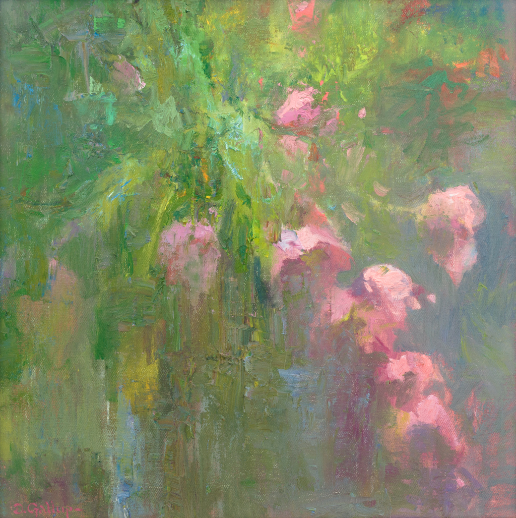 Pink And Green Painting at PaintingValley.com | Explore collection of ...