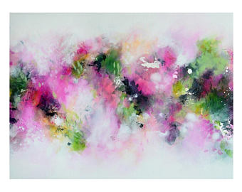 340x270 Tamarrisart Etsy - Pink And Green Painting