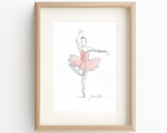 Pink Ballerina Painting at PaintingValley.com | Explore collection of ...