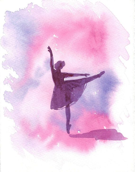 570x728 Ballet - Pink Ballerina Painting