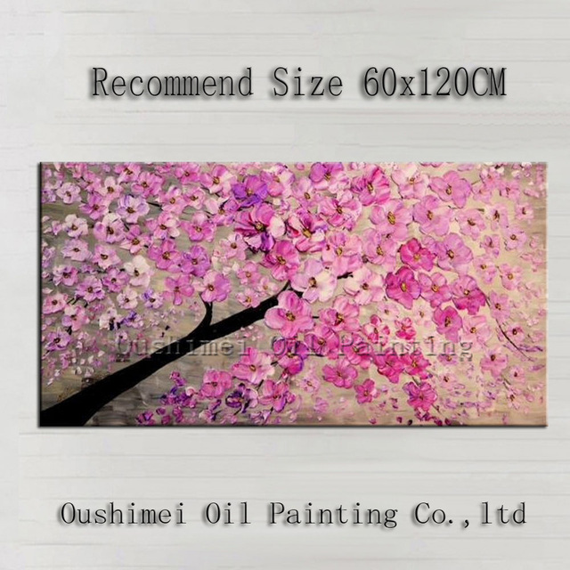 640x640 Lovely Pink Skills Artist Handmade High Quality Modern Abstract - Pink Canvas Painting