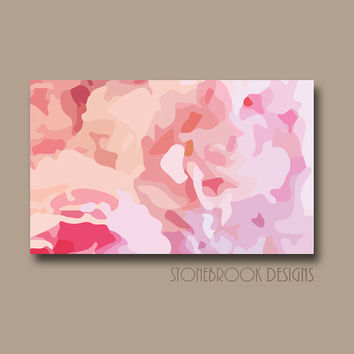 354x354 Pink Floral Wall Art - Pink Canvas Painting