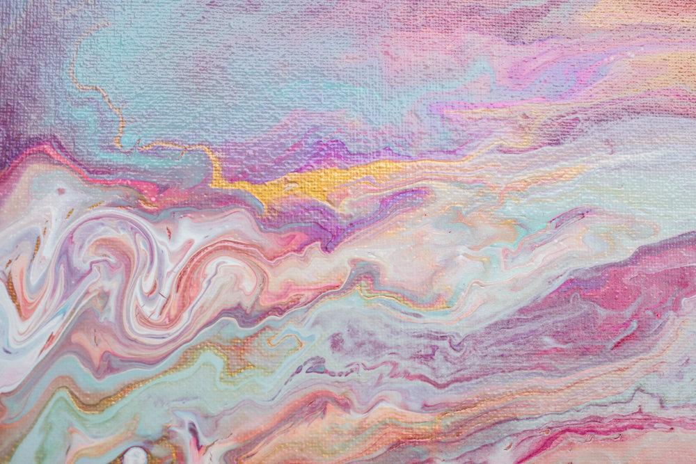 1000x667 Abstract Cloud Painting - Pink Cloud Painting
