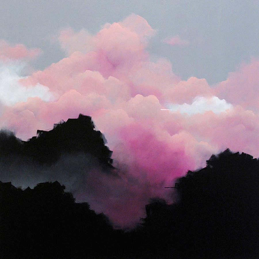 900x900 Dreamy Pink Clouds Paintings Pink Clouds, Cloud And Paintings - Pink Cloud Painting