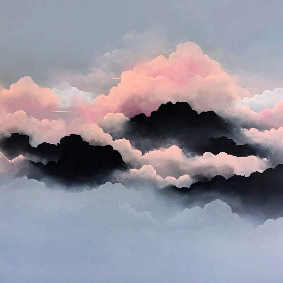 900x900 Dreamy Pink Clouds Paintings Sydney, Pink Clouds - Pink Cloud Painting