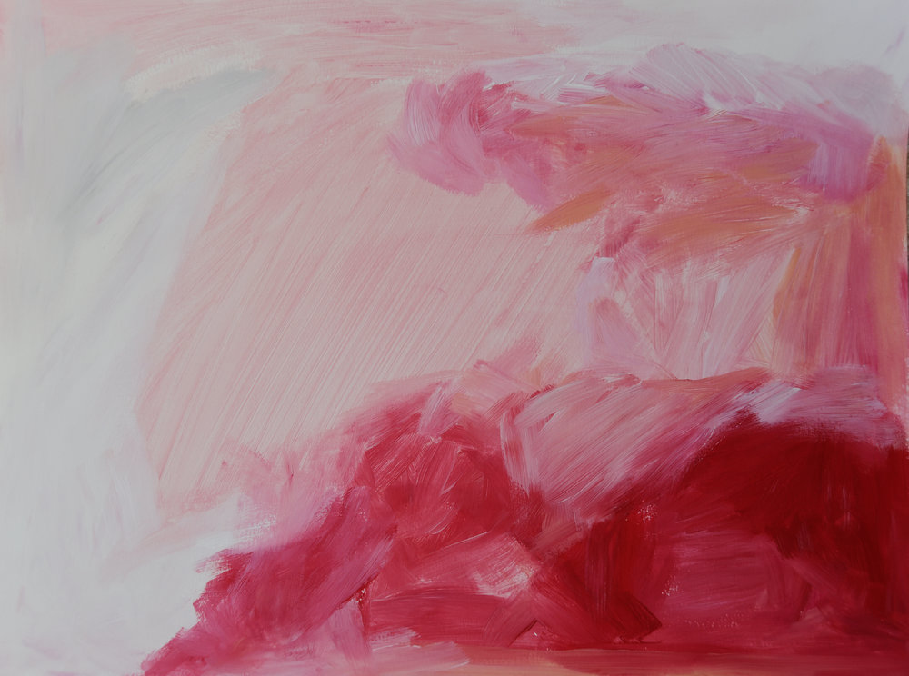 1000x744 Pink Clouds Monica Shulman Studio - Pink Clouds Painting