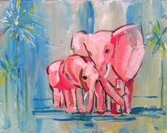 236x189 Cow - Pink Elephant Painting