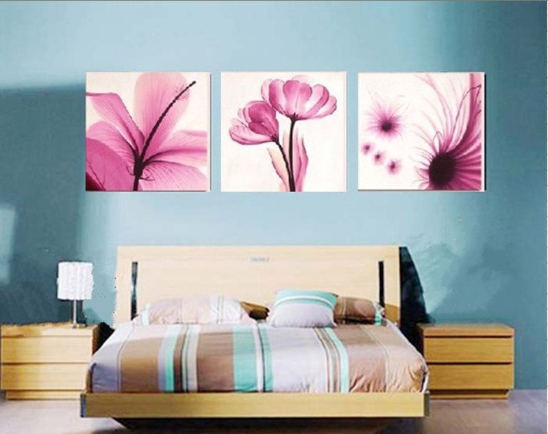 800x635 Hand Painted Pink Flower Oil Painting On Canvas Acrylic Floral - Pink Floral Painting