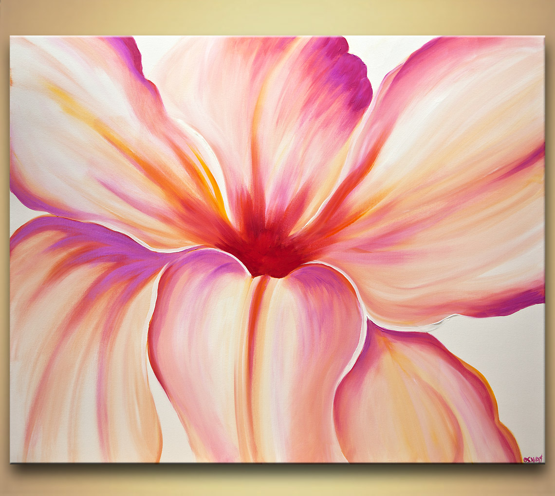 1140x1020 Painting - Pink Floral Painting