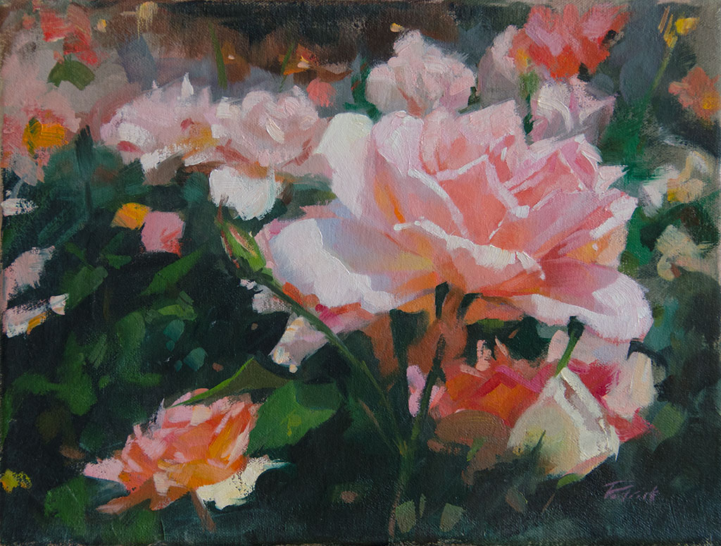 1024x775 Patrick Saunders Fine Arts - Pink Floral Painting