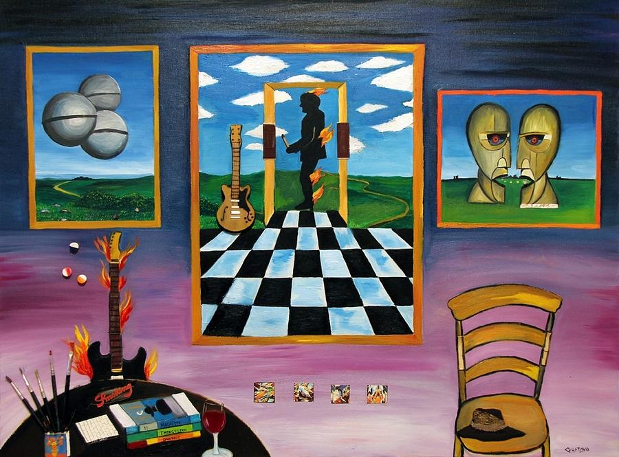 900x665 Pink Floyd The End Painting By Gustavo Oliveira - Pink Floyd Painting