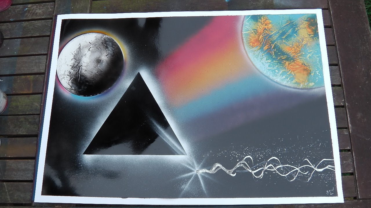 1280x720 How To Spray Paint Art - Pink Floyd Painting