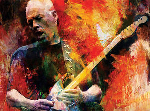 300x221 Pink Floyd David Gilmour Painting Giclee Canvas 16x20 Guitar - Pink Floyd Painting
