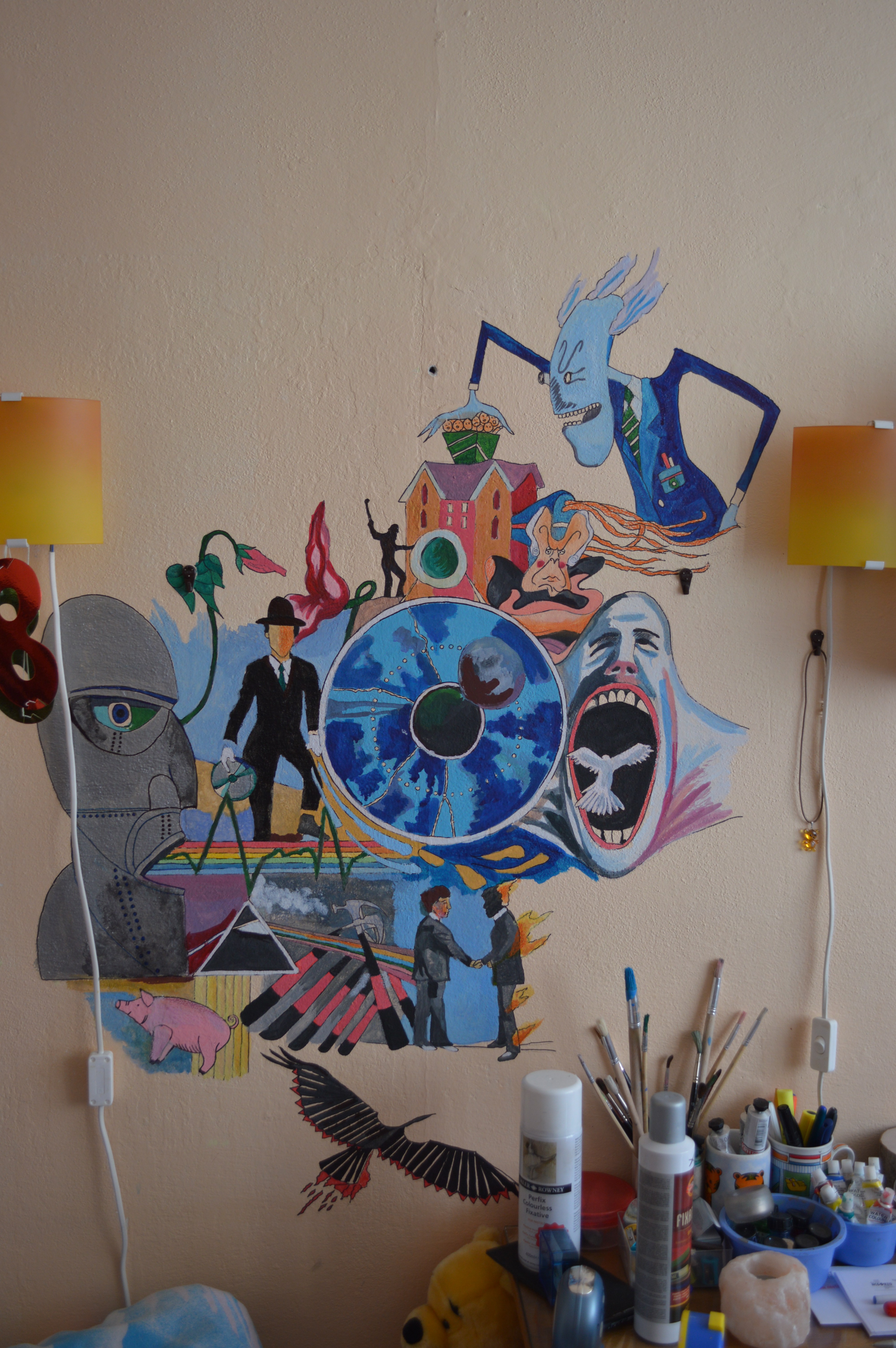 4000x6016 Pink Floyd The Wall Art - Pink Floyd The Wall Painting