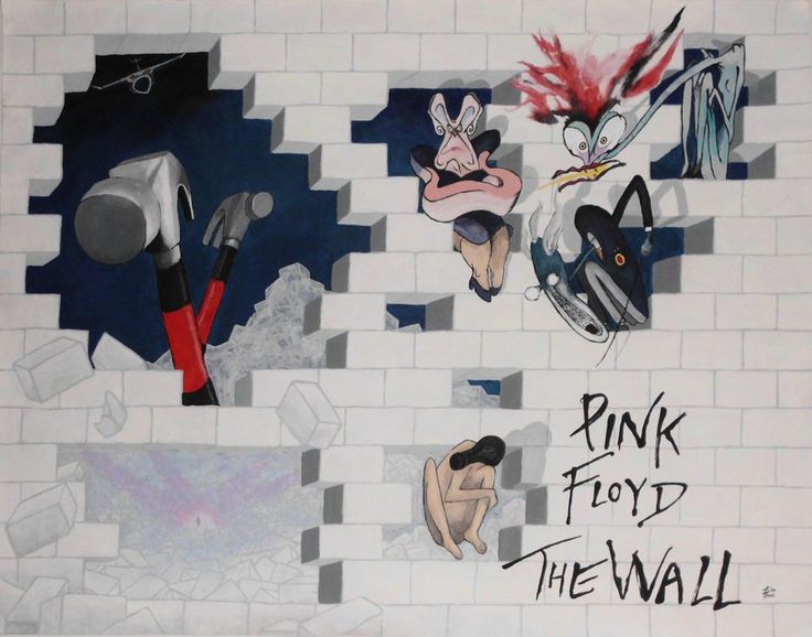 736x578 The 165 Best 1979 The Wall 1982 The Movie 2000 Is There Anybody - Pink Floyd The Wall Painting