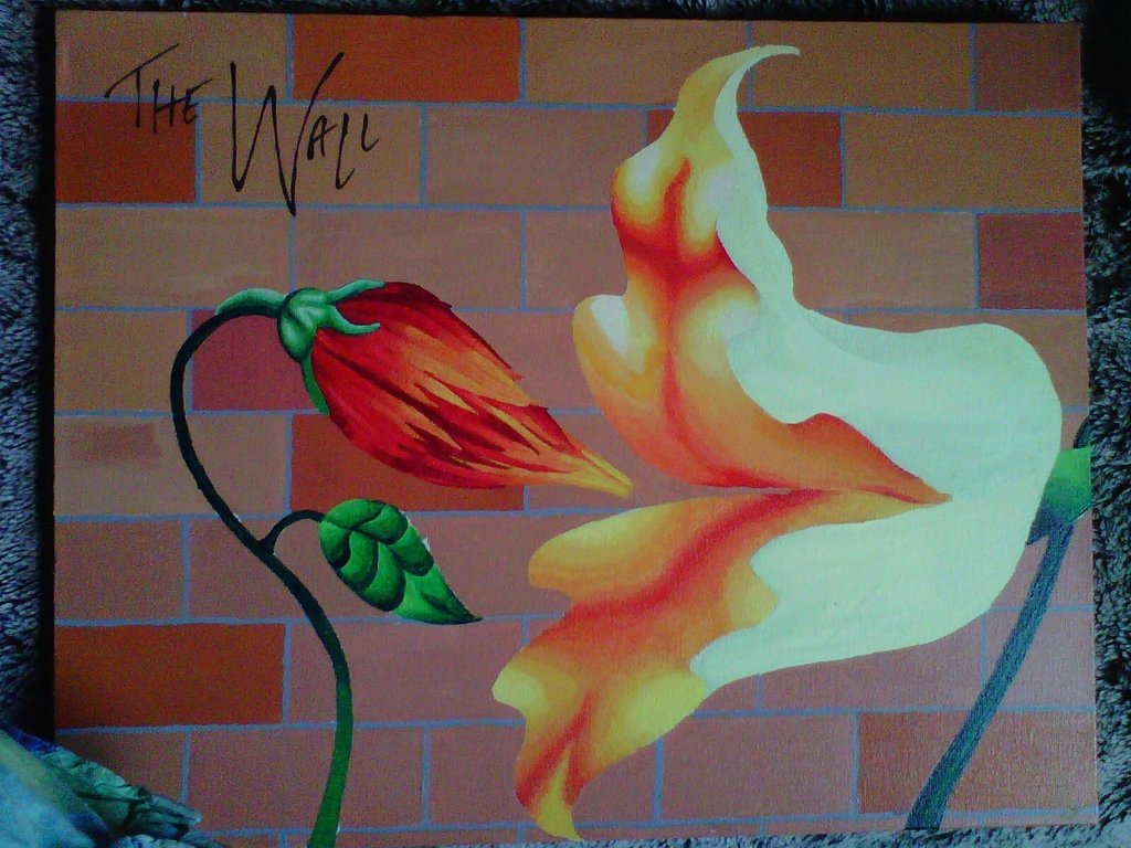 1024x768 Flowers Online 2018 Pink Floyd The Wall Flower Flowers Online - Pink Floyd The Wall Painting