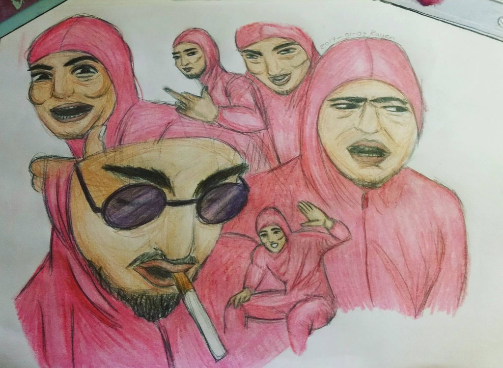 1024x749 Pink Guy Tribute By Teriyakigod - Pink Guy Painting