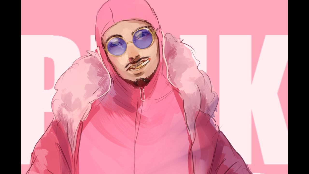 1280x720 Pink Guy [Speedpaint] - Pink Guy Painting
