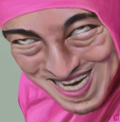 400x405 Pink Guy By Sibbies - Pink Guy Painting