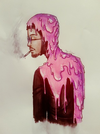320x427 Filthy Frank Fan Art - Pink Guy Painting