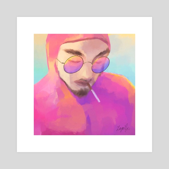 540x540 Pink Guy, An Art Print By Layan Mai - Pink Guy Painting