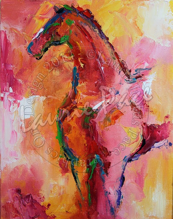 576x729 Horse 30 In The Pink Horse Painting By Texas Artist Laurie Pace By - Pink Horse Painting