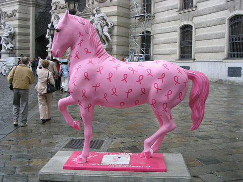 500x375 Painted Horse Statues Vienna Pt 2 The Equinest - Pink Horse Painting
