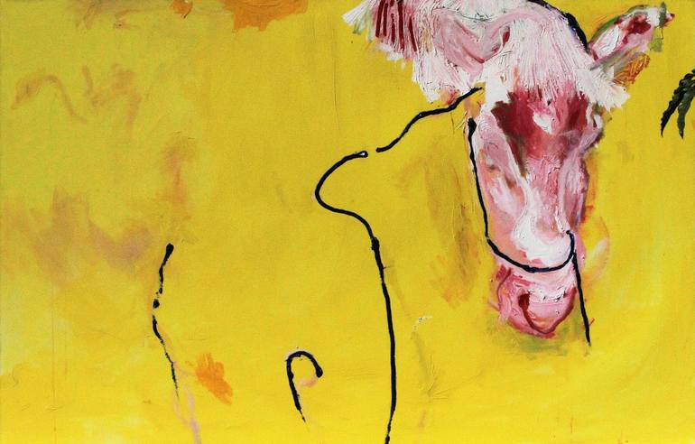770x492 Saatchi Art The Pink Horse Painting By James D Hopkins - Pink Horse Painting