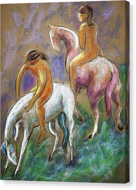 444x622 The Pink Horse Painting By Carol Jo Smidt - Pink Horse Painting
