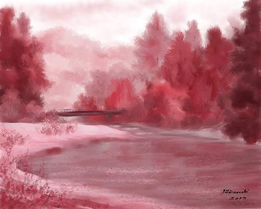 860x688 Painting Landscapes Painting Techniques - Pink Landscape Painting