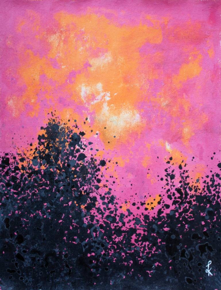 Pink Landscape Painting at Explore collection of
