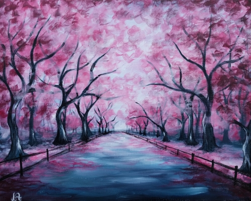 Pink Painting at PaintingValley.com | Explore collection of Pink Painting