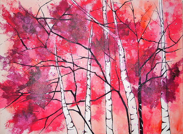 600x440 Pretty In Pink Painting By Amanda G Wright - Pink Painting