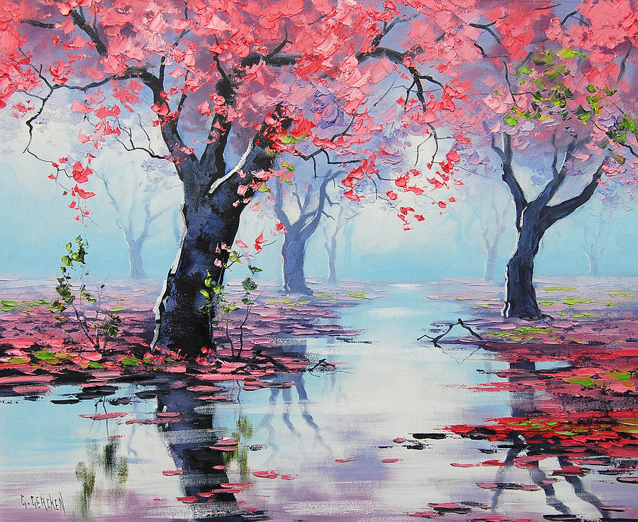 900x736 Pretty In Pink Painting By Graham Gercken - Pink Painting
