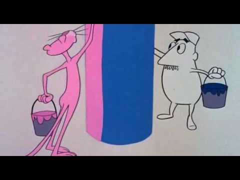 480x360 Pink Panther - Pink Panther Painting