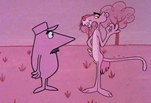 484x331 The Pink Panther The Pink Phink - Pink Panther Painting