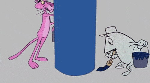 500x276 Pink Panther Painting Gif Wifflegif - Pink Panther Painting