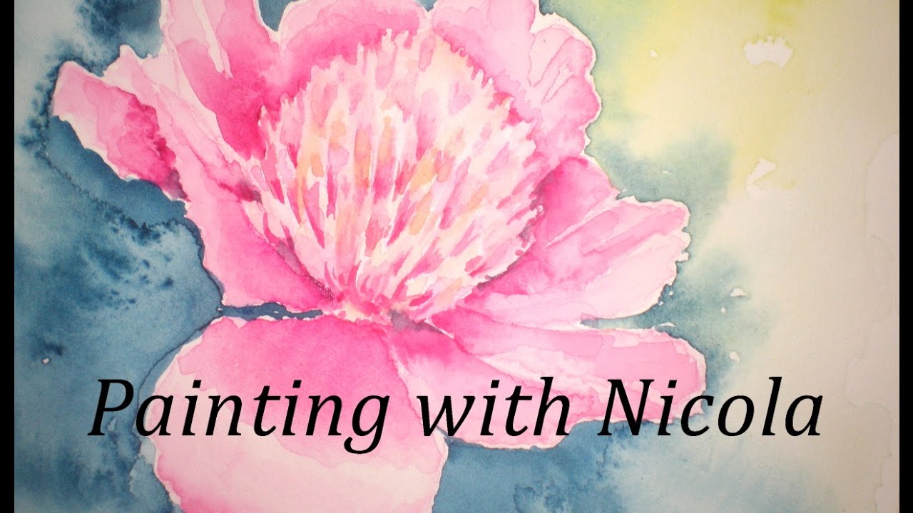 1280x720 Paint This Pretty, Pink Peony In 30 Minutes Of Painting Pleasure - Pink Peony Painting