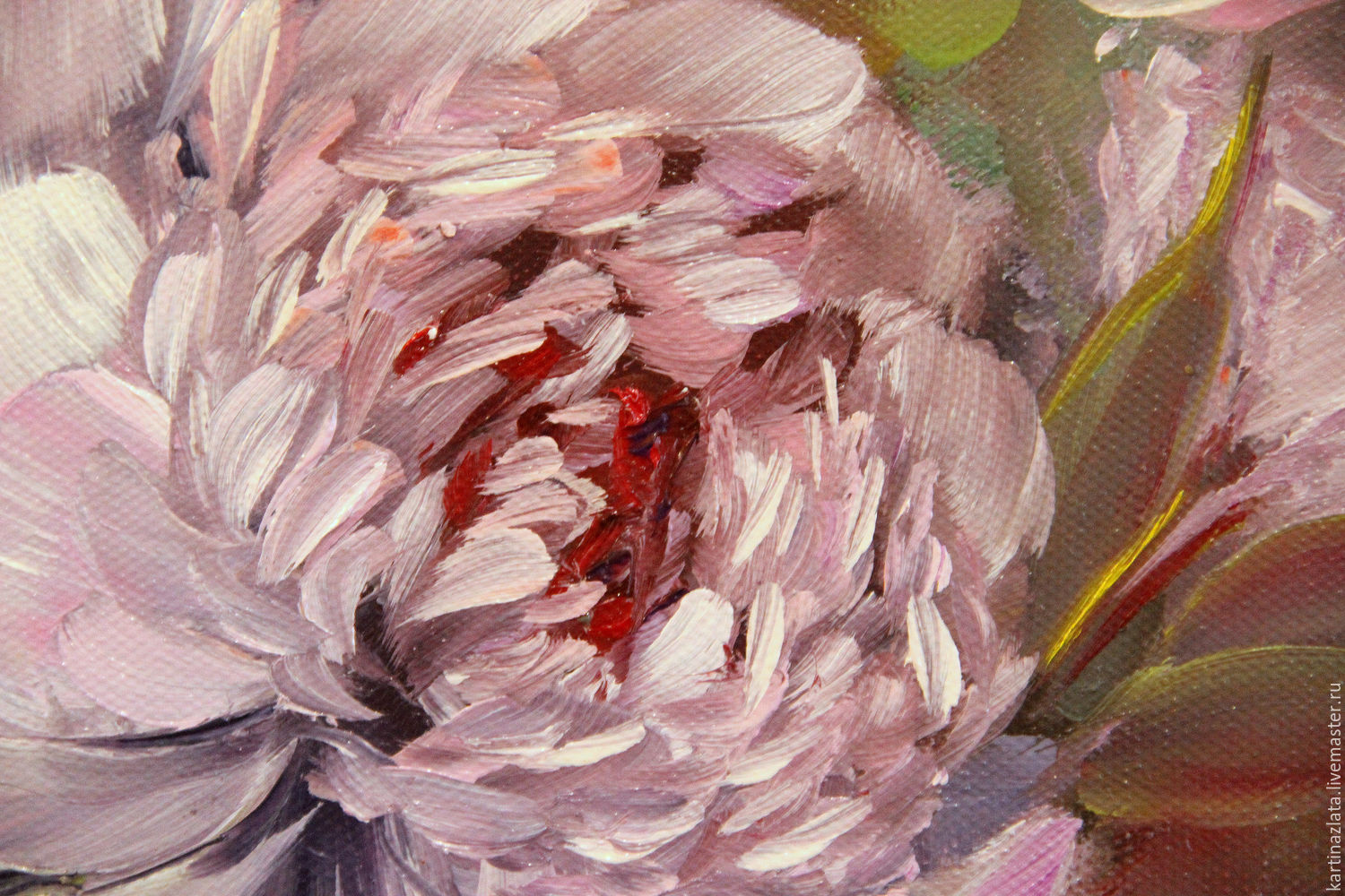 1500x1000 Pink Peonies Oil Painting Shop Online On Livemaster - Pink Peony Painting
