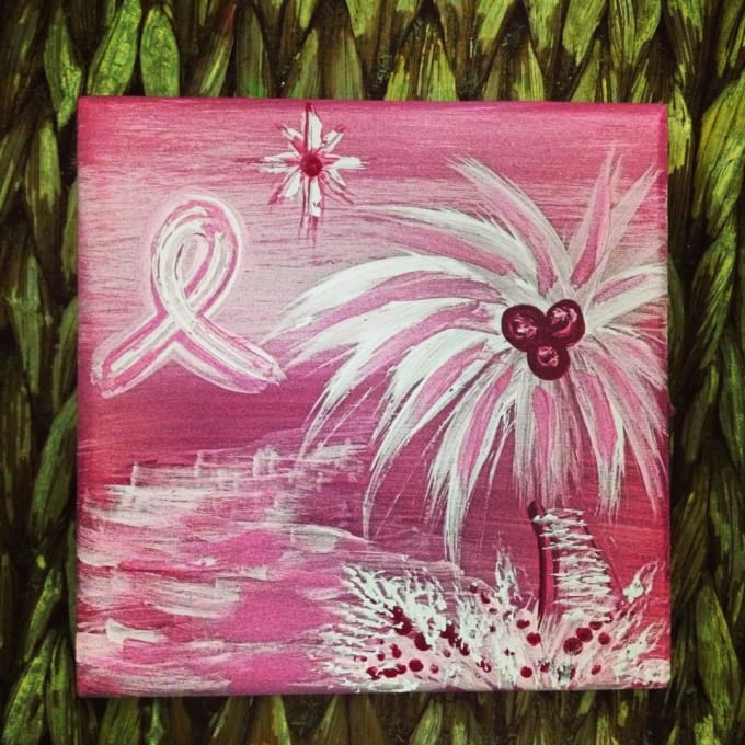 680x680 Paint You A Breast Cancer Ribbon Painting By Klairemazing - Pink Ribbon Painting